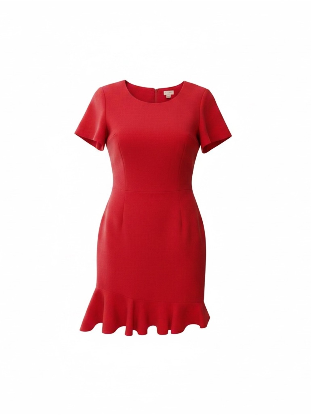 Daniel Cremieux Red Dress with Ruffled Hem